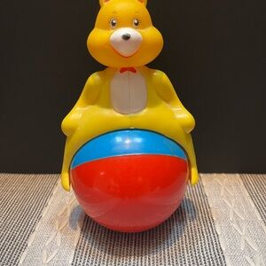 Vintage Bear with Red and Blue Ball